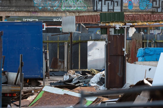 The derelict remains of Bonny Street Market before it makes way for  Blackpool Central project - there were traders there for 37 years. Photo: Kelvin Stuttard