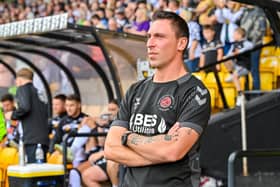 Fleetwood boss Scott Brown at Port Vale