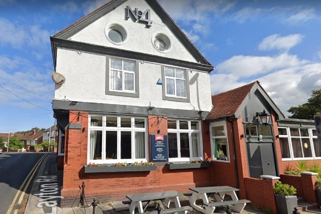 No 4 Pub at Number Four And Freemasons Hotel Layton Road, Blackpool; was given a one-star rating on May 11