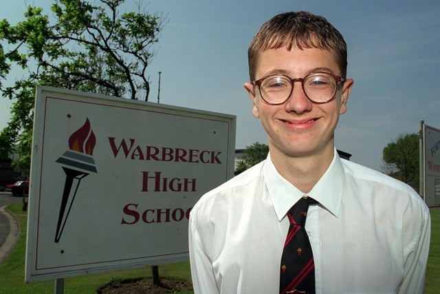 In 1999 Warbreck High School improved in Ofsted reports. Pic shows pupil Michael Ward (14).