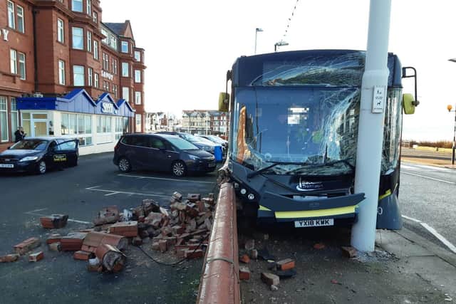 Police described the bus crash as a 'minor injury collision', but it's not clear how many people were injured at this stage