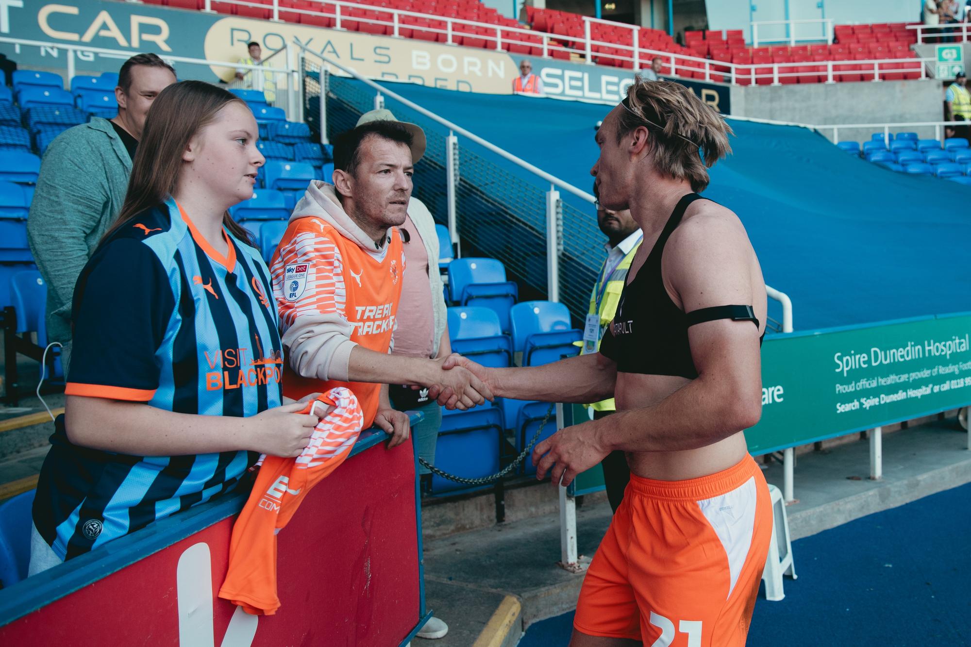 Seasiders supporters made the long trip to Reading.