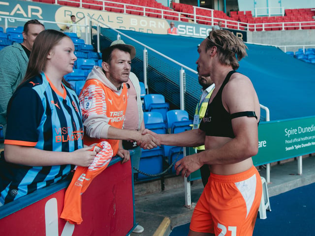 Seasiders supporters made the long trip to Reading.