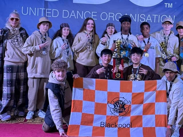 FY Wingz crew celebrate their first place win at the UDO British championships