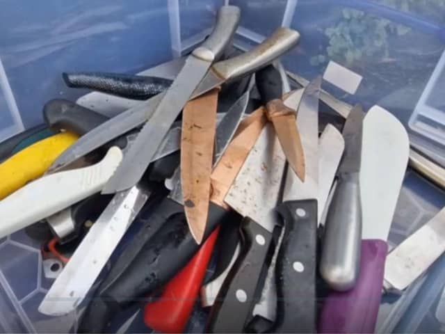 Knives seized in crackdown