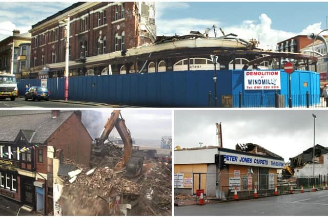 Yates' Wine Lodge, the remains of Grab City next to the Pump and Truncheon and buildings on Cookson Street are just some of the old familiar sights which have changed due to demolition