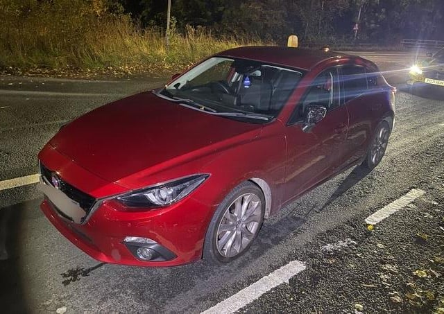 A member of the public reported this car being driven erratically in the Preston area.
Police patrols located the vehicle, but it failed to stop. It was eventually 'stung' in Golden Way, Penwortham.
The driver failed a roadside breath test of alcohol was arrested.
