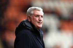 Steve Bruce is demanding a reaction fro, his side as they travel to Northampton. (Photo by Jess Hornby/Getty Images).