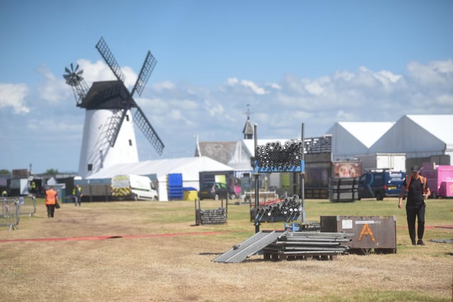 These were the scenes as Lytham Festival geared up for its first night.