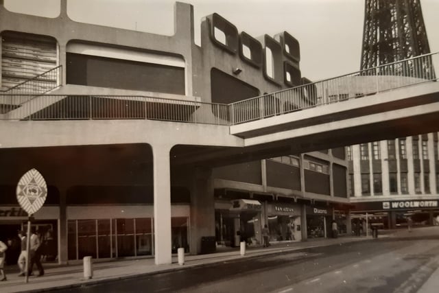This was the bridge from the other side in Bank Hey Street. It shows the precinct and Woolworths in the background.