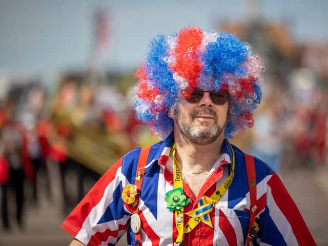 Crowds of people lined the streets of St Annes  to celebrate 100 years of carnival fun with a Jubilee twist.