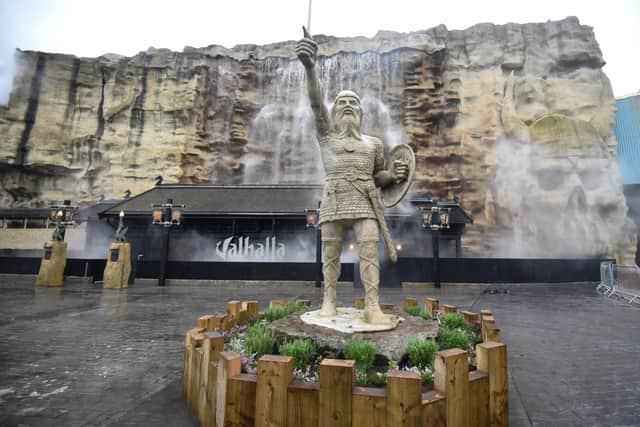 Valhalla is one of Blackpool Pleasure Beach's biggest attractions - a cross between a log flume and a ghost train - and then some! Opened in June 2000 and based on a Viking theme, it is one of the longest indoor rides in the world.