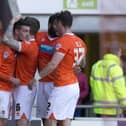 Gary Madine, who has since returned for a second spell at Bloomfield Road, was Blackpool's goalscorer in this game
