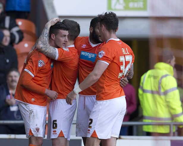 Gary Madine, who has since returned for a second spell at Bloomfield Road, was Blackpool's goalscorer in this game