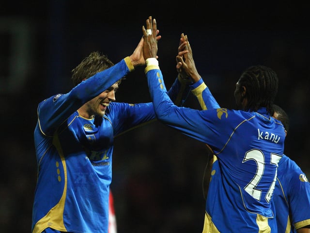 Fratton favourite, Kanu, scored the winner in Pompey FA Cup triumph which helped his side reach Europe. He made 165 appearances in his six-year stay on the south-coast and retired following the club's relegation to League One in 2012. After his retirement, the 45-year-old set up Kanu Soccer Academy in Nigeria which helps boys and girls from five to 17 get into football.(Photo by Phil Cole/Getty Images)