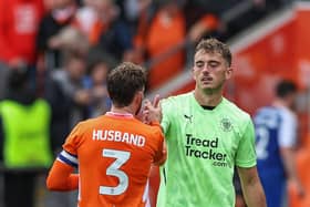 Harry Tyrer made his league debut for Blackpool in last Saturday's 2-1 victory over Exeter City.