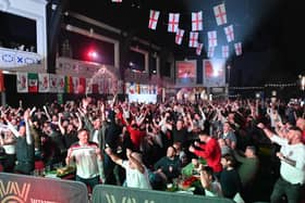 Wales V England at the Winter Gardens Fanzone