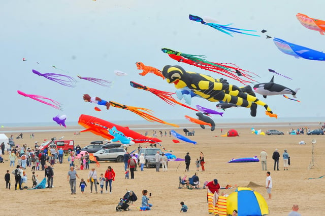 The festival is held near the South Pier at St Annes beach.