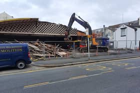 Demolition of the former National Tyre and Auto Care Centre on Bond Street