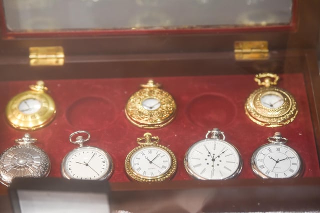 There are even timepieces on show at Attire by Trinity Hospice in Lytham.
