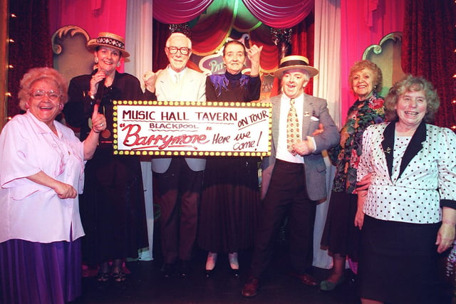 A group of local performers at the Music Hall Tavern who are heading off to London to record a slot on the Barrymore show