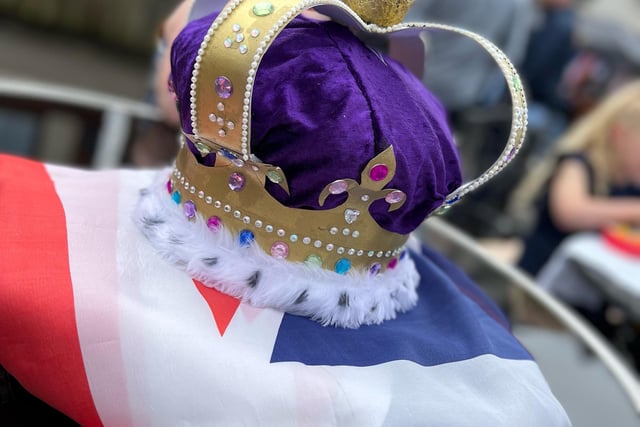 The special crown worn by Mrs Christine Riley, of Galloway Road, Fleetwood