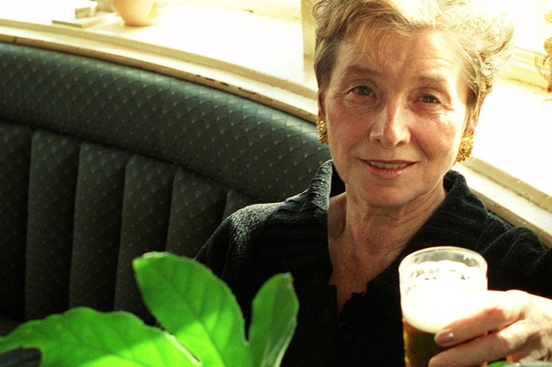 Margaret Campbell who was landlady at the George in Kirkham, 1997
