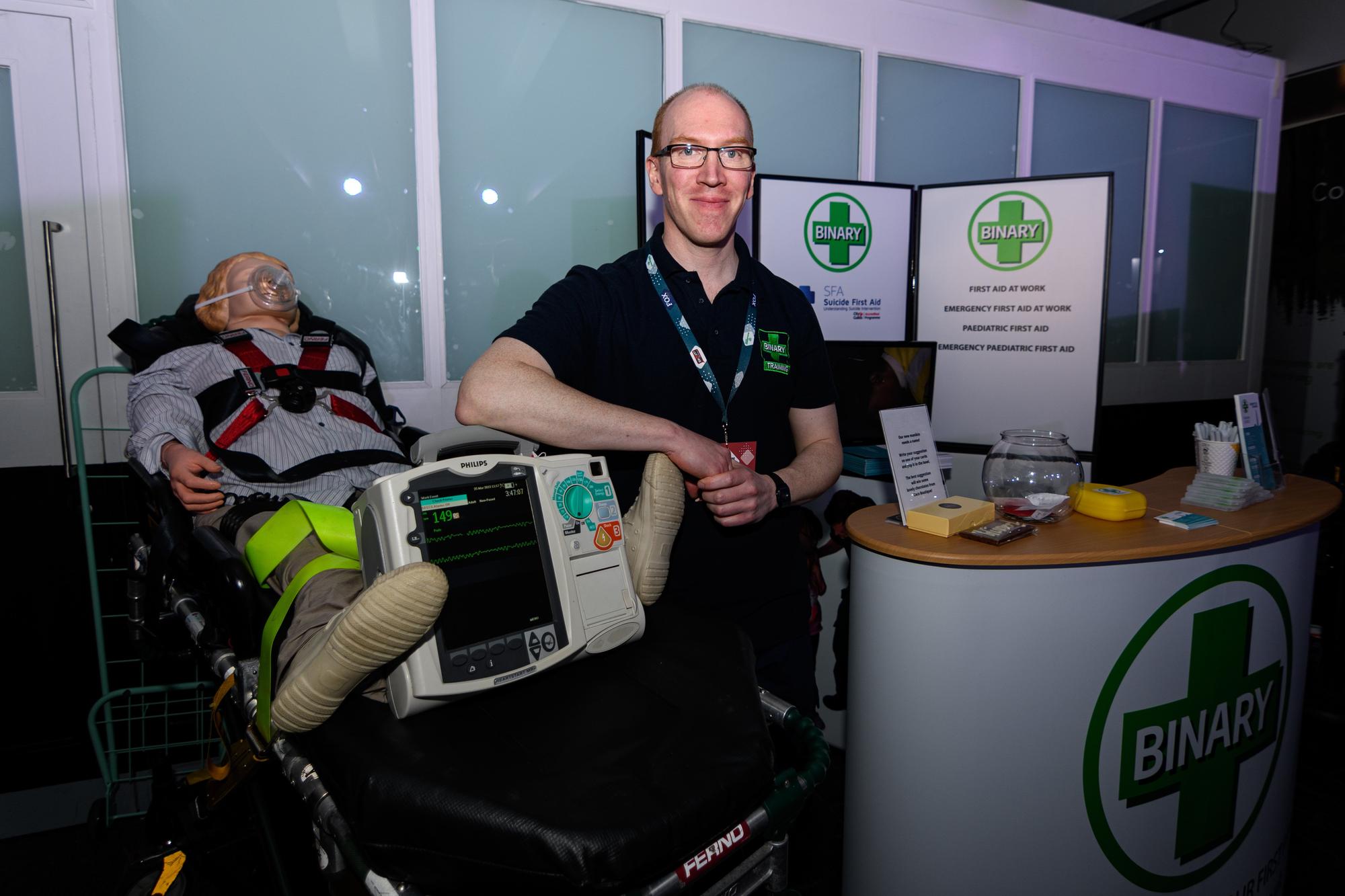 Richard Jeremiah, Director of Binary Plus Training at Lancashire Business Expo 2022. Photo: Kelvin Stuttard