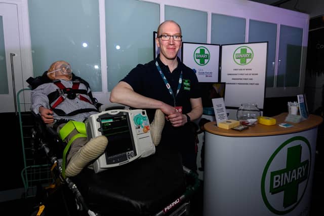 Richard Jeremiah, Director of Binary Plus Training at Lancashire Business Expo 2022. Photo: Kelvin Stuttard