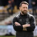 Blackpool's interim head coach Stephen Dobbie looks on 

The EFL Sky Bet Championship - Luton Town v Blackpool - Monday 10th April 2023 - Kenilworth Road - Luton