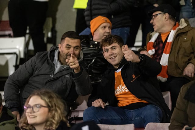 Seasiders supporters made the midweek trip to Northampton.