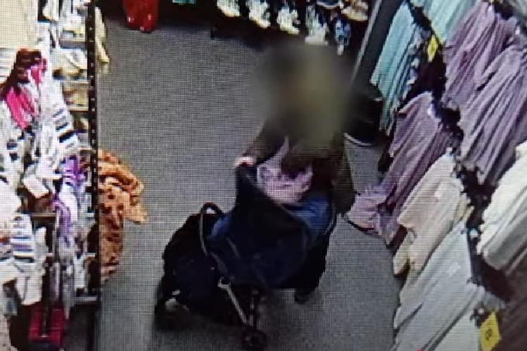 WATCH: 'Brazen' shoplifter hid stolen goods in a pushchair in Poundland