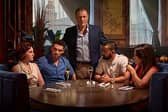 The cast of the new BBC gangster drama This City is Ours. From left, Diana (Hannah Onslow), Michael (James Nelson-Joyce), Ronnie (Sean Bean), Jamie (Jack McMullen) and Elaine (Julie Graham) (Picture: BBC/Left Bank Pictures/James Stack)