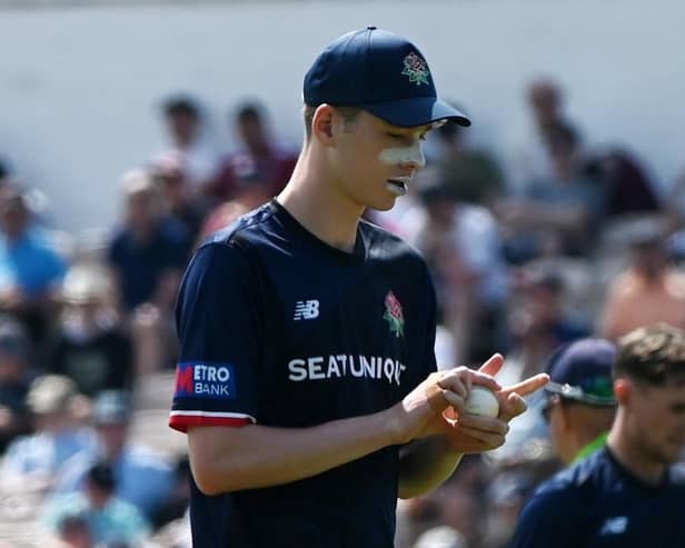 Rocky Flintoff made his Lancashire debut at Stanley Park (photo: Michelle Adamson)