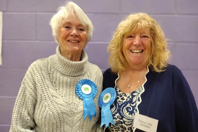 Sue Fazackerley and Cheryl Little were among the Conservative winners.
