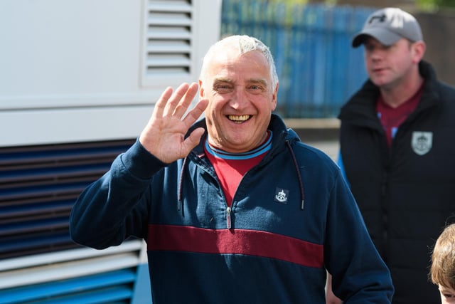 Burnley fans arrive at Turf Moor ahead of the Lancashire Derby with Blackpool. Photo: Kelvin Stuttard