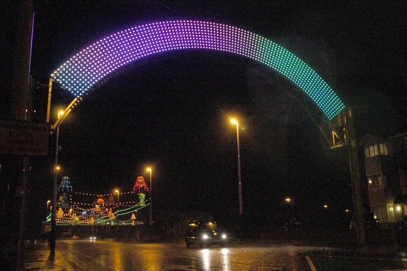 This was in 2010 when the new sign was lit up in colour at Starr Gate
