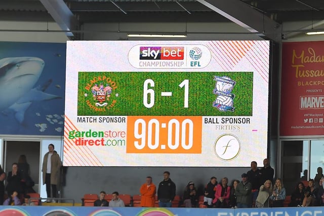 After a run of five games without a victory, the Seasiders returned to winning ways in spectacular fashion by hitting sorry Birmingham for SIX. Jake Beesley scored his first goals in tangerine with a double while Callum Connolly, Kenny Dougall, CJ Hamilton and Jerry Yates also got in on the act.
