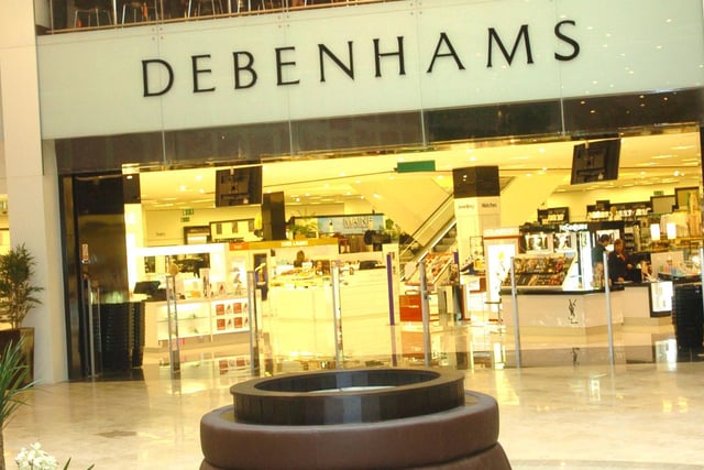 This was Debenhams at the Houndshill when it first opened in 2003. It disappeared from the high street in 2021