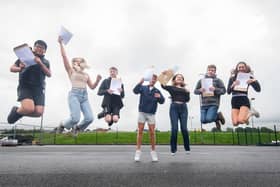 Pupils celebrating