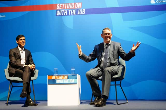 Blackpool MP Paul Maynard and Prime Minister Rishi Sunak