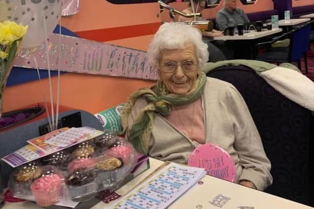 Jessie Banks of Blackpool has celebrated her 100th birthday