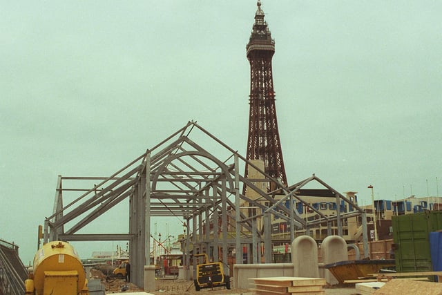 The new Lifeboat station and visitor centre under construction in 1998