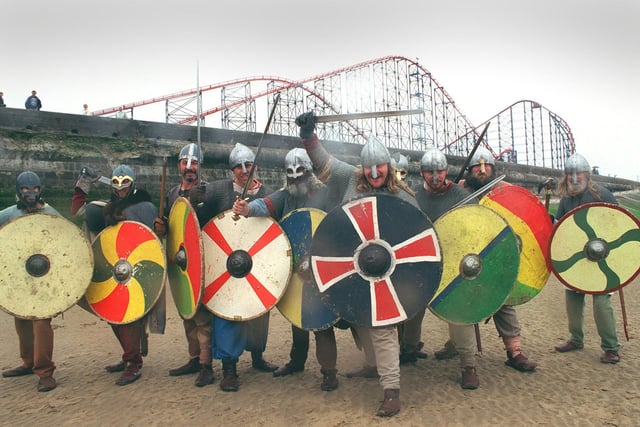 Vikings ready for pillaging in Blackpool when the name of the ride was unveiled
