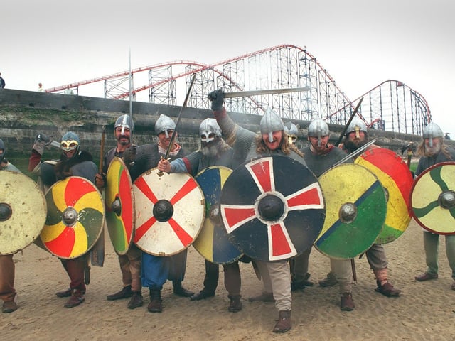 Vikings ready for pillaging in Blackpool when the name of the ride was unveiled
