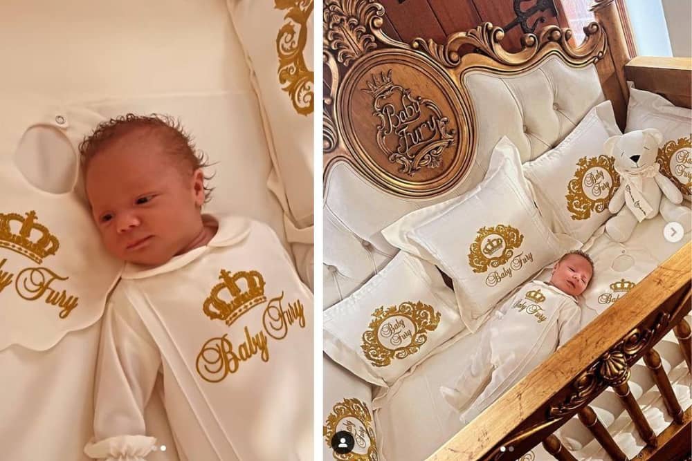 Paris Fury gives fans a glimpse ot her newborn baby Prince Rico's regal crib. Credit: @parisfury1 on Instagram