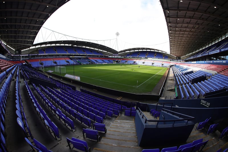Bolton have an average attendance of 20,770 this season, with the Toughsheet Community Stadium holding a total capacity of 28,723.