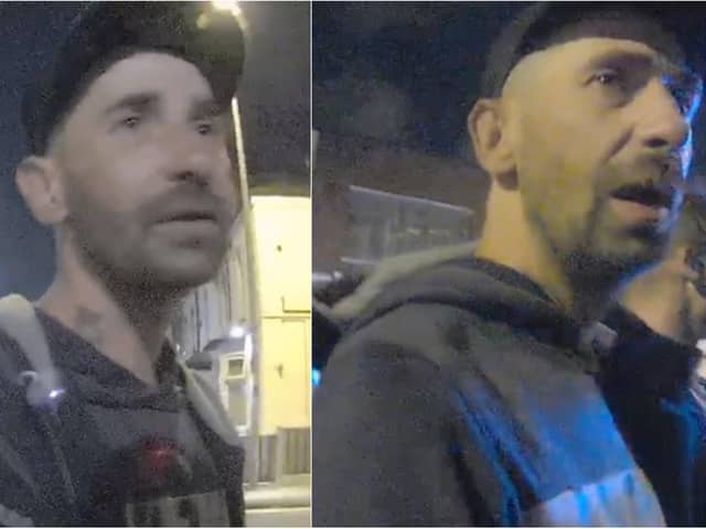 Officers want to speak to this man after two homeless men were attacked in Blackpool (Credit: Lancashire Police)