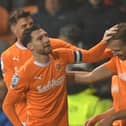 Jordan Rhodes claimed a brace for the Seasiders (Photographer Dave Howarth / CameraSport)