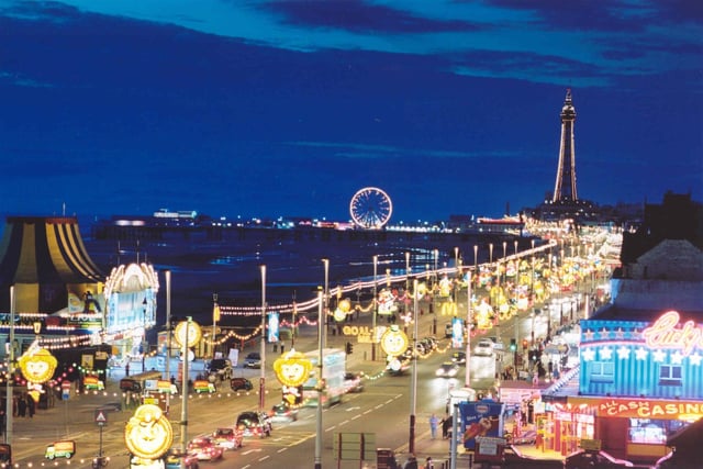 Blackpool lit up in all its famous glory, 2002